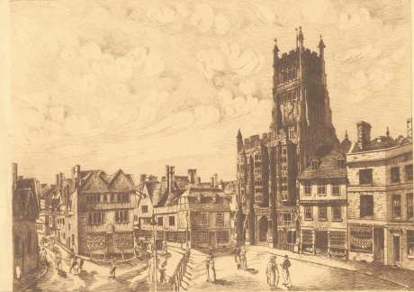 Image of Engraving of the Market Place by J. Evans, 1805