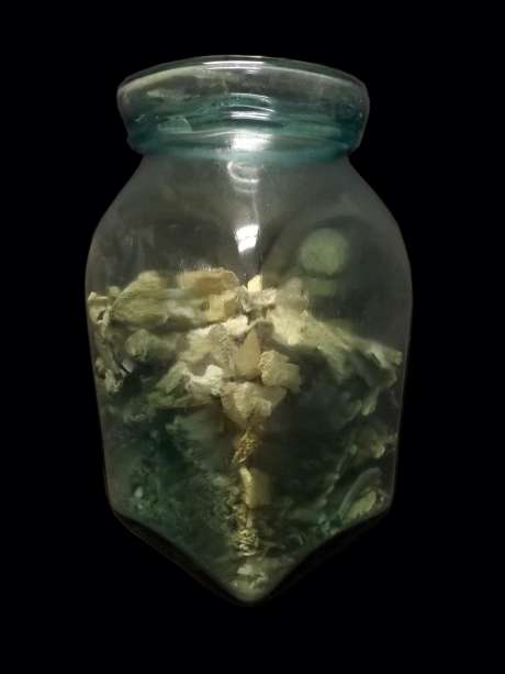Image of Glass cinerary urn