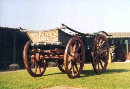 A Cotswold/South Midlands bow waggon from Apperley in north Gloucestershire, from the Lloyd-Baker Collection.