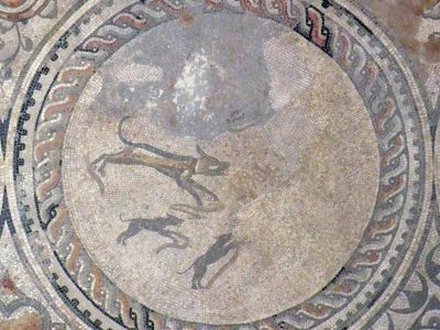 Hunting Dogs Mosaic