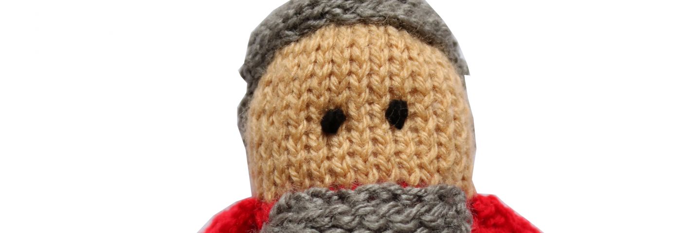 Knitted Roman Soldier