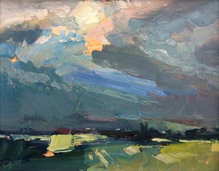 Sunset over Cricklade by Terry Humphries